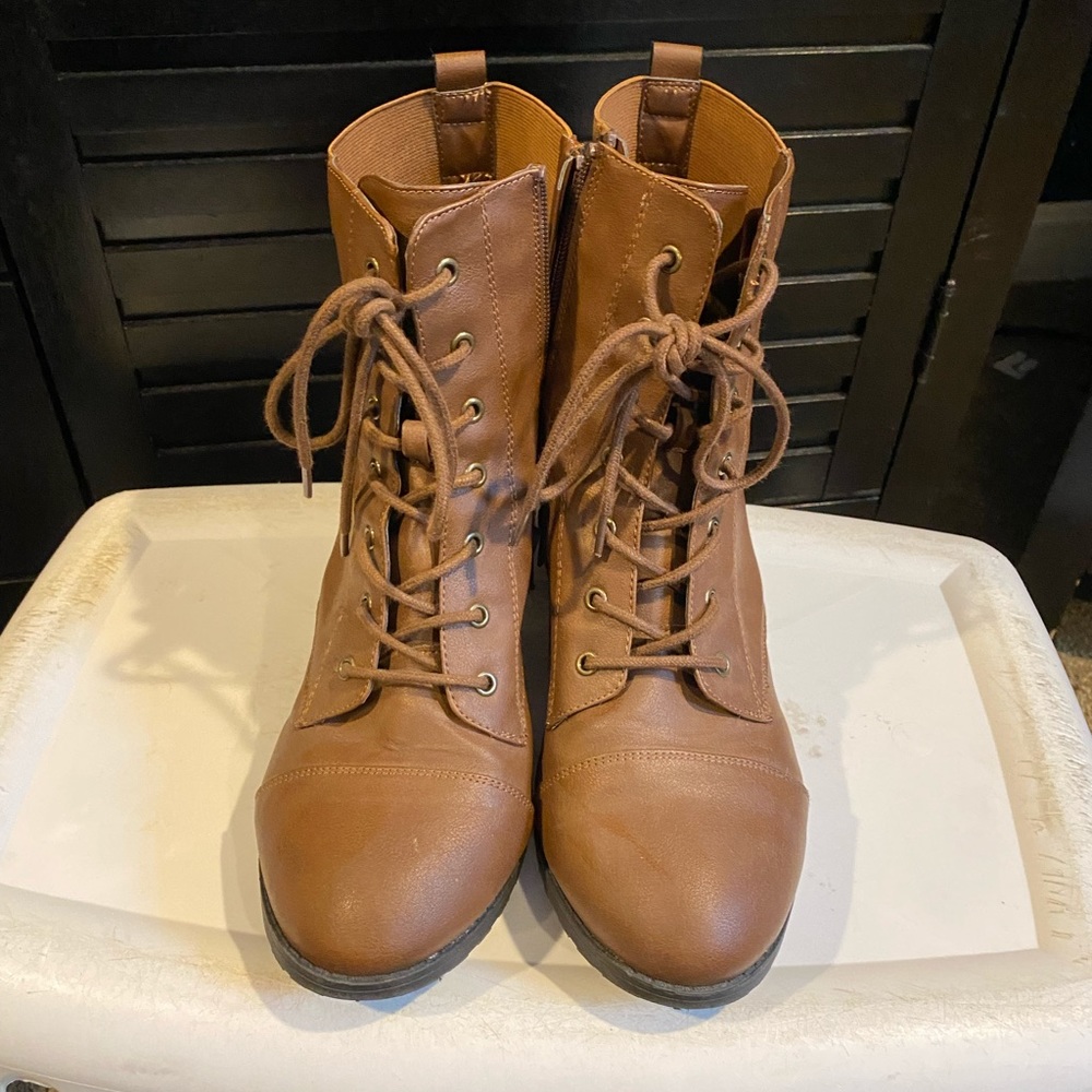 Brown Combat Boots